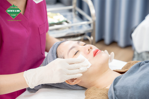 Da được làm sạch trước khi thực hiện các bước tiếp theo